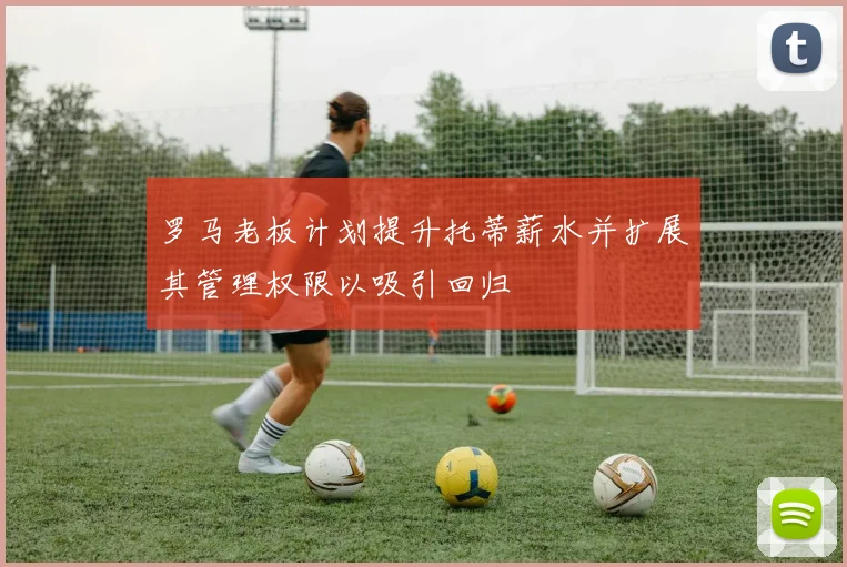 罗马老板计划提升托蒂薪水并扩展其管理权限以吸引回归